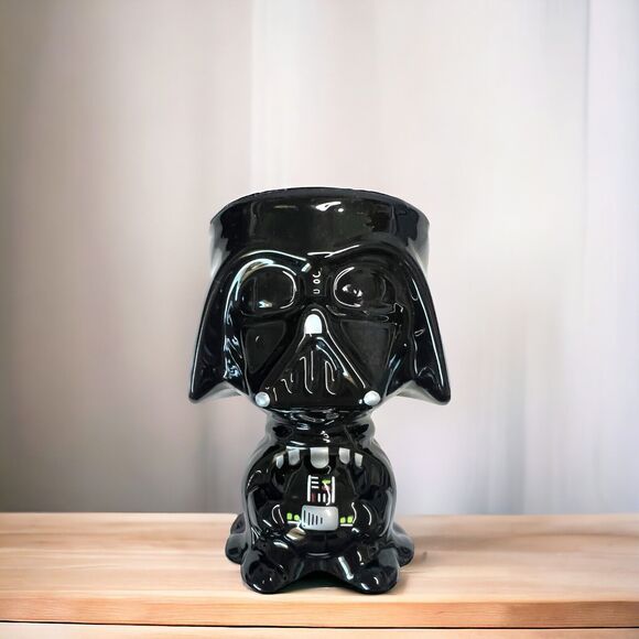 Star Wars Darth Vader Black Ceramic Goblet Coffee Mug Cup By Galerie - Picture 1 of 4
